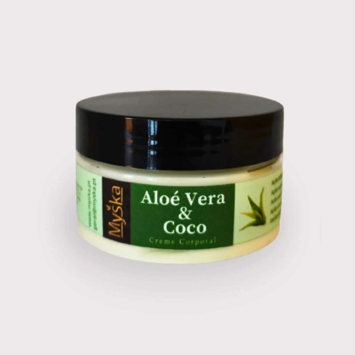 Creme Corporal Natural | Hidratação, Frescura e Suavidade com Aloé Vera e Coco – Myska