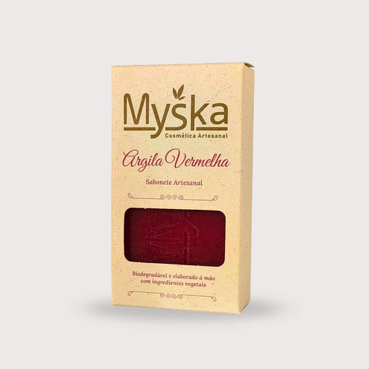 Sabonete Natural de Argila Vermelha | Anti Acne e Controle de Oleosidade – Myska